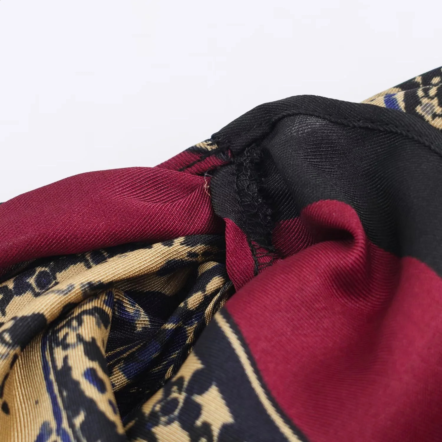 autumn womens clothing casual fashion versatile elegant temperament vacation style paisley wrapped skirt 251022