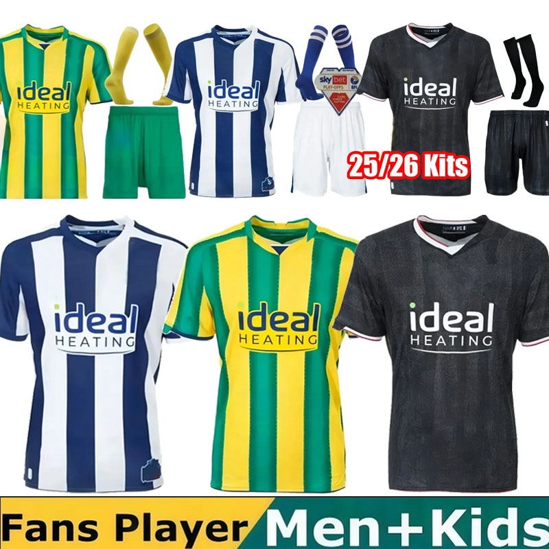 2025 2026 West Bromwichs Albions Maglie Da Calcio 16-4XL 25 26 WBA Kit West Bro…
