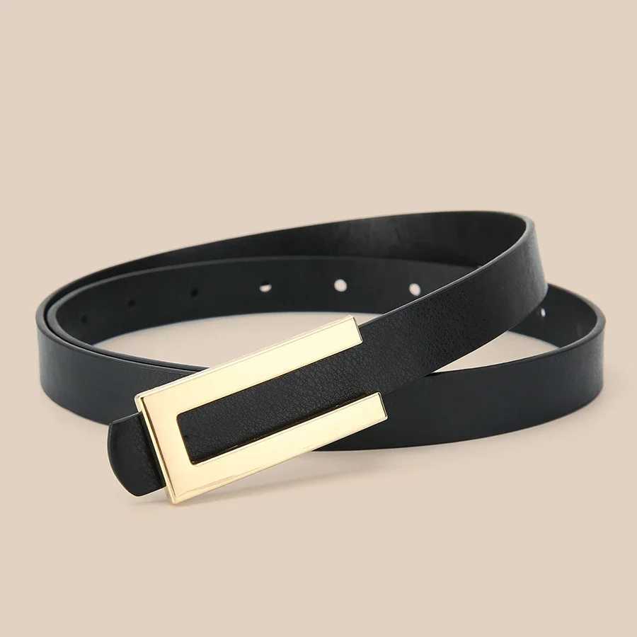 5pcs Belt Women Fashion PU Leather Thin Belts with Alloy Buckles in Solid Color Simple Pin Buckle Thin Belt For Jeans DressesXJ251023