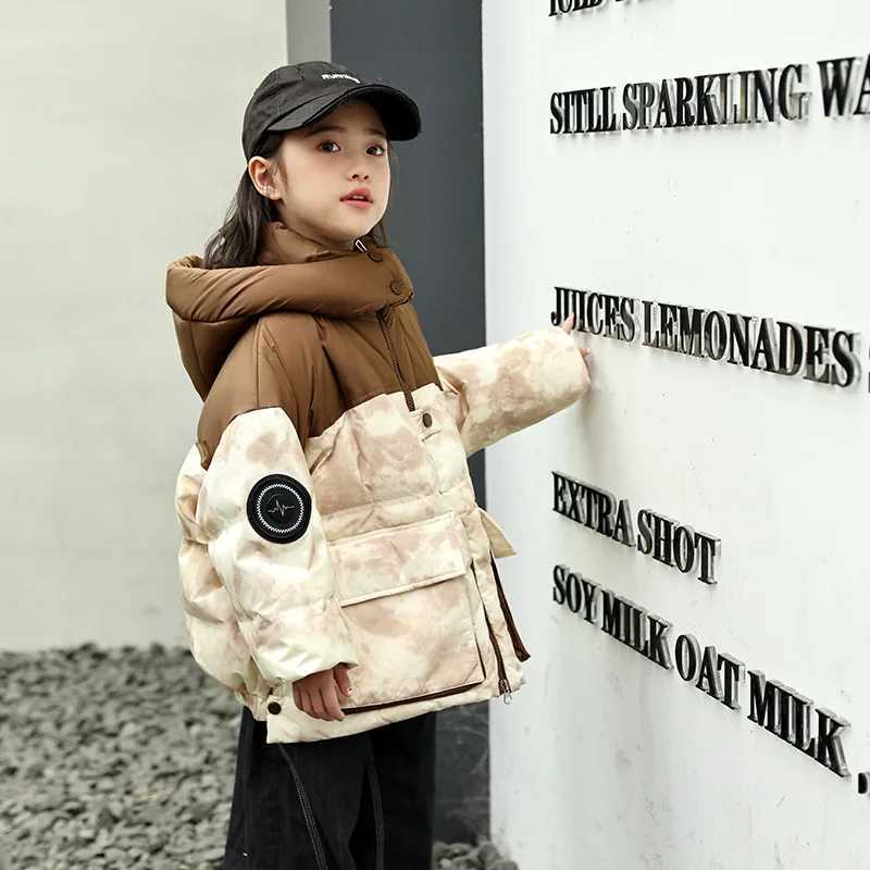 OLEKID 2025 Winter Down Jacket For Girl Hooded Thick Warm Children Girl Down Jacket Coat 310 Years Kids Girl Parkas Outfit Y251023