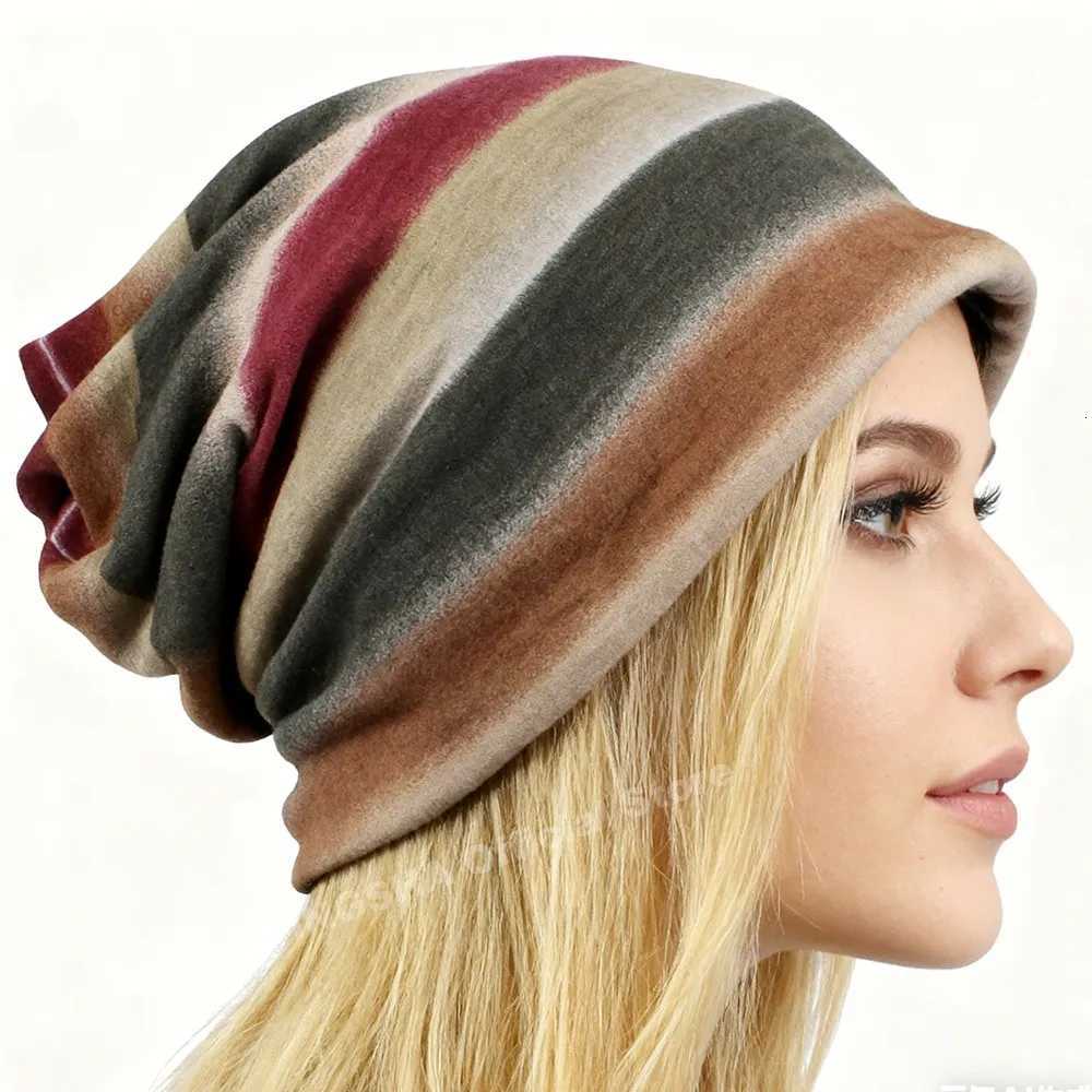Unisex Autumn Spring Dualuse Skullies Beanies Soft Warm Chemo Hats for Ladies Thin Girl Scarf Loss Alopecia Feminino M91204XJ251023