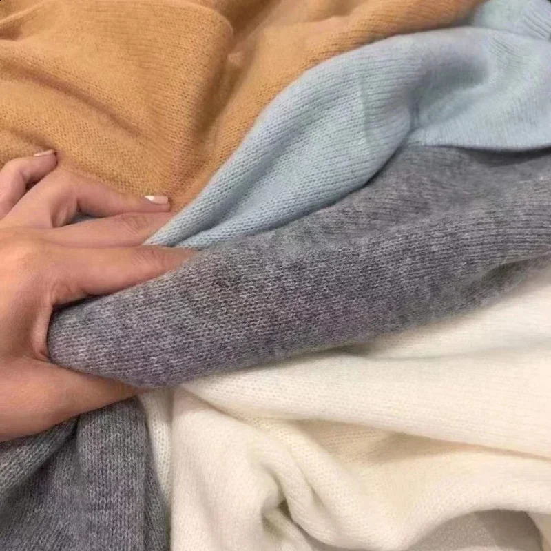 Korean Early Autumn Knitted Sweaters for Women Embroidered Loose Casual Letter Pullovers Harajuku Cashmere Knit Base Jumpers 251023