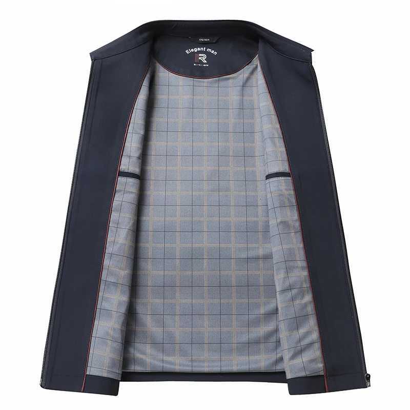 Mens Business Casual Jacket 2024 Spring Autumn High Quality Fashion Handsome Stylish Middleaged Coat W251023
