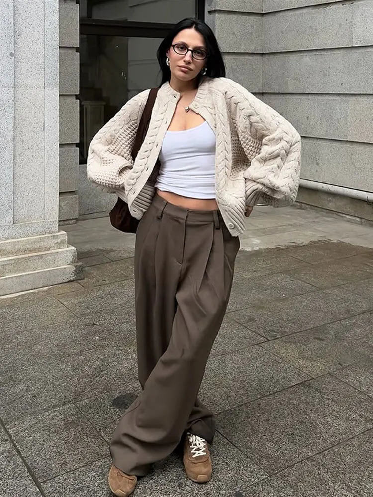 Casual Solid Knitted Women Cardigan Long Sleeves Oneck Single Breasted Female Sweater Autumn Winter Fashion Lady Knitwear 251022