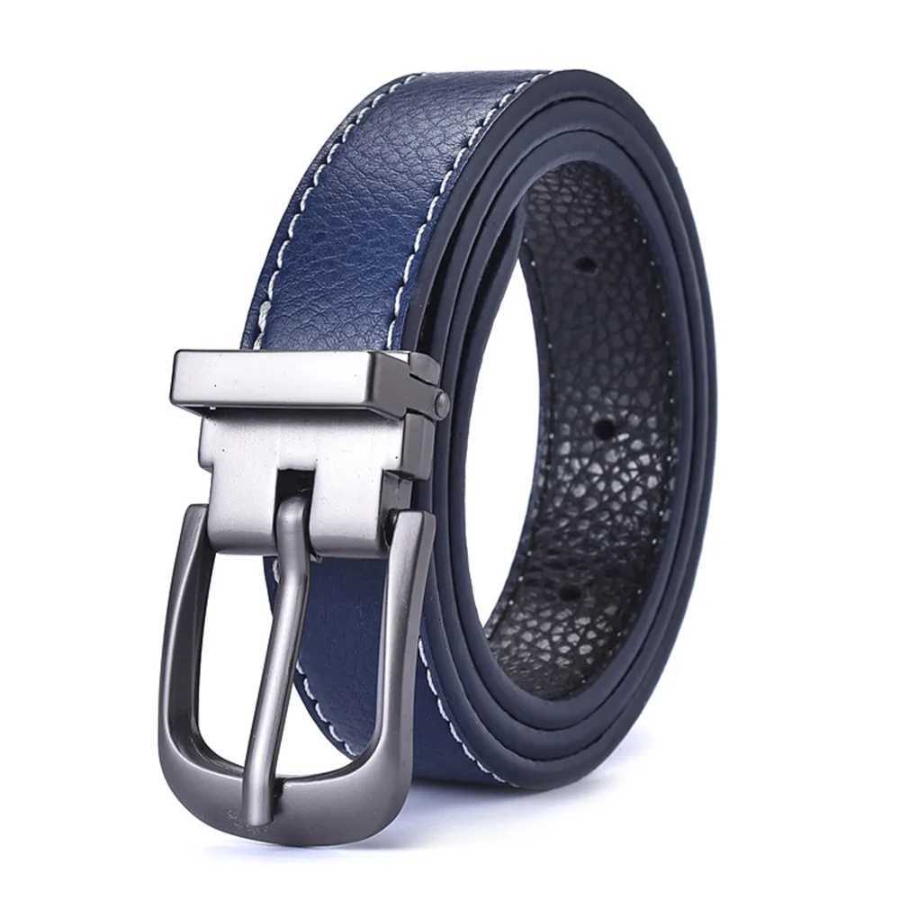 Unisex belt casual versatile simple black thin waist belt Korean style retro pin buckle jeans belt studentXJ251023