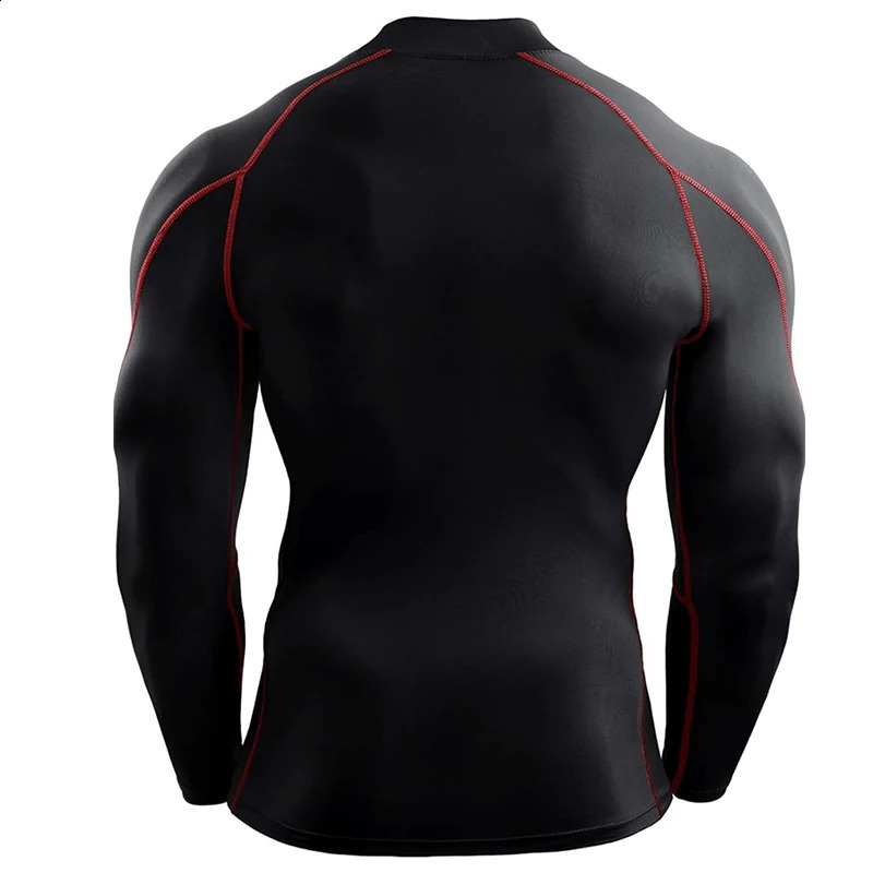 Mens Running T Shirt Sportswear Long Sleeve Male Tracksuit Elastic Rashgard Gym Fitness Tights Training Compression Tshirt Men 251023