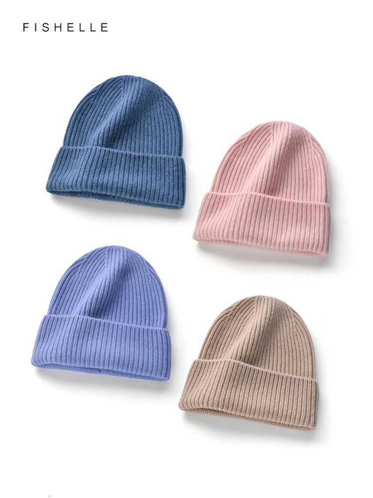 Solid wool hat wen men autumn winter thick warm knitted teenage wool men beanie Christmas giftsW251023