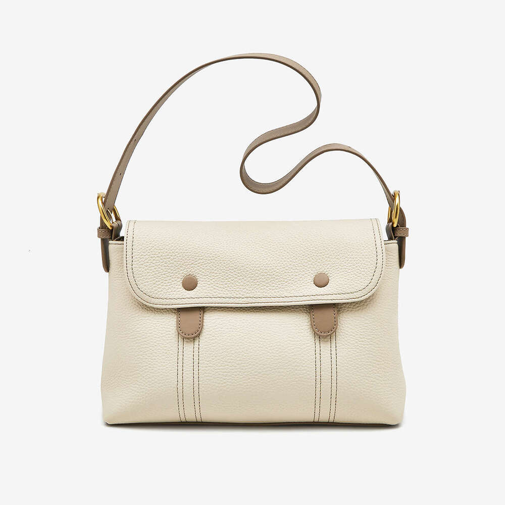 Genuine Leather Women S Color Block Panda Eye Design New Large Capacity Tote Top Layer Cowhide Commuter Underarm Bag Single Shoulder High Quality High