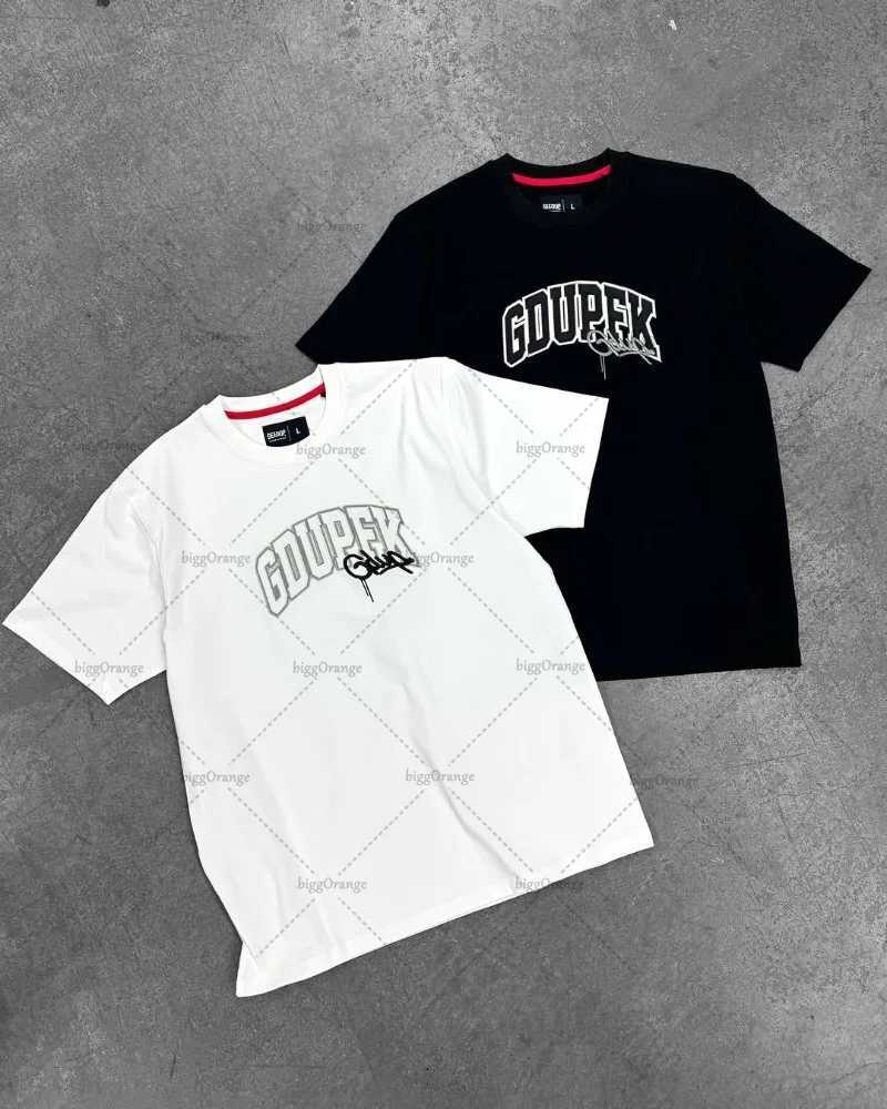 Street Hiphop Retro Letters Fashion Oversized Shortsleeved Men 2025 American Harajuku Y2K Casual Loose Shortsleeved WomenXJ251023
