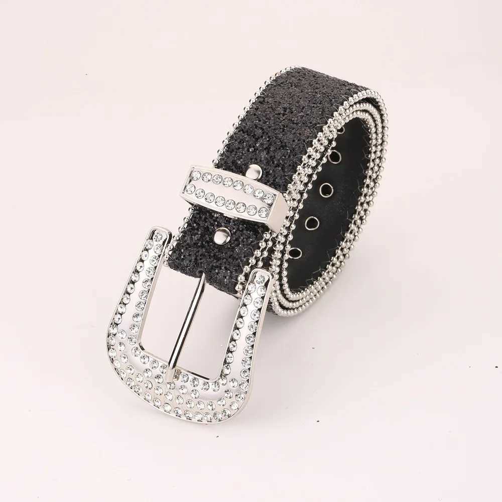 Desinger Belts For Women High Quality Luxury Female Waist Sequin Rhinestone Buckle AllEyelet Punk Goth Y2k Golden Belt MenXJ251023