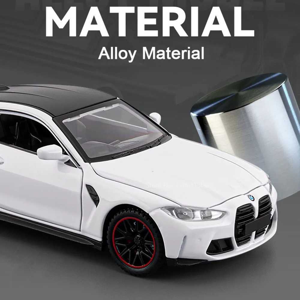 132 Scale M4 X3M Cars Toys Alloy Models with Light Sound Miniature Car Wheel Shock Absorption Doors Opened Vehicle Home DecorT251023