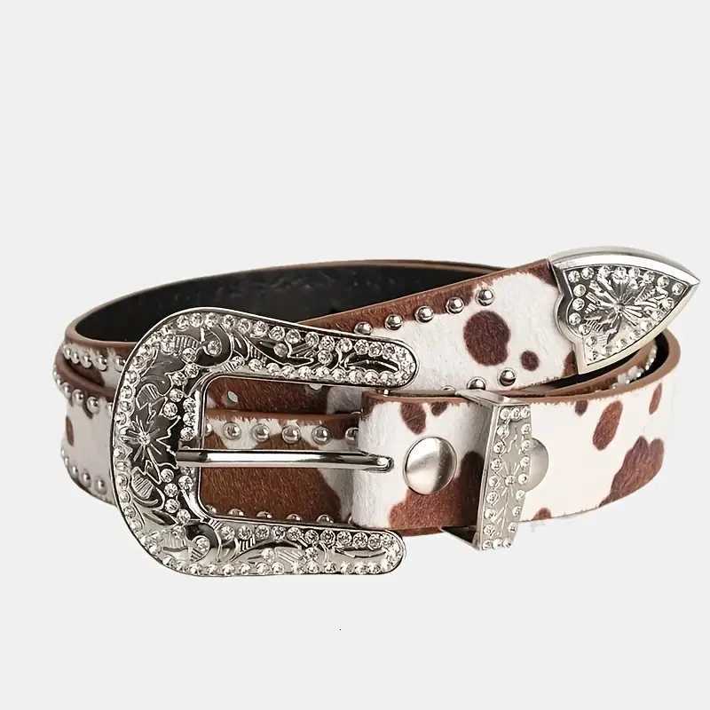 Womens Retro Casual Trend Carved Buckle Belt For Women MenPunk Style Rivet Y2k Belt Paired With Jeans SkirtsFor Ideal GiftsXJ251023