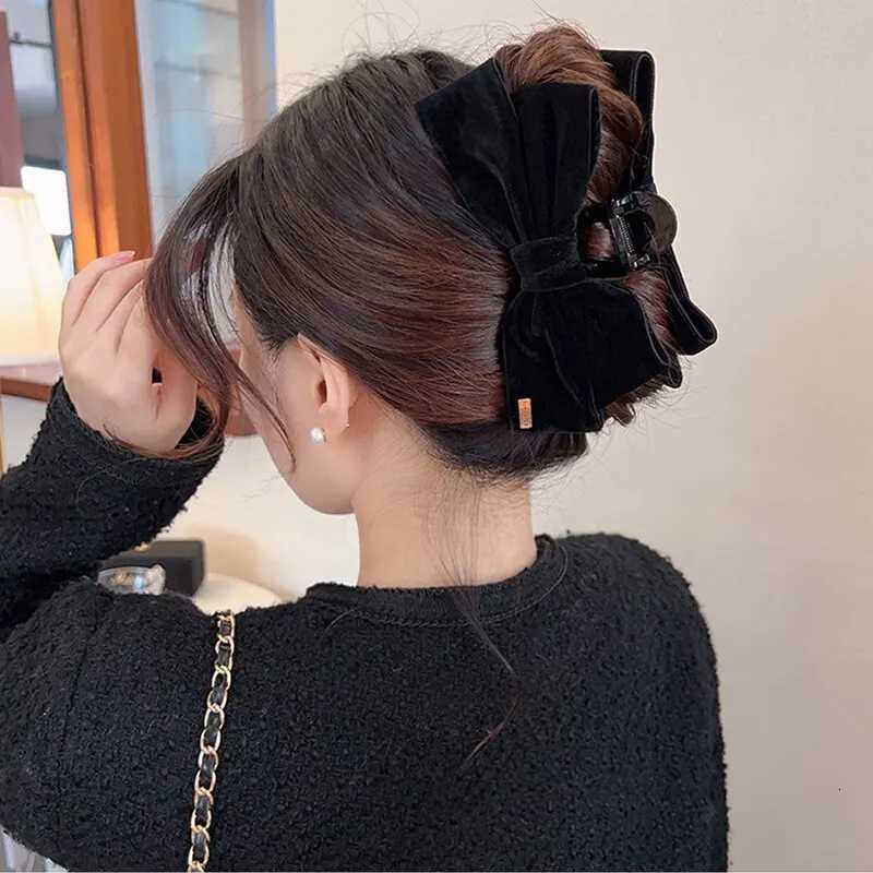 Large Bow Hair Cl Nonslip Hair J Strong Hold Clamps Fashion Hair Accories for Wen and Girls Y251023