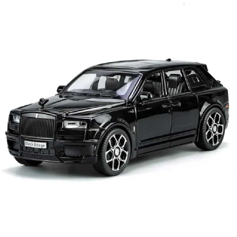 136 RollsRoyce Cullinan car model diecast throwback car toy car open door lights and sounds boys toys children adult giftT251023