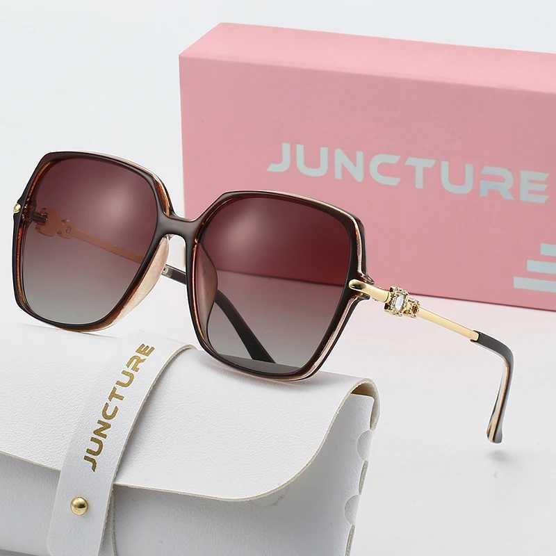 JUNCTURE Polarized Women Sunglasses Fashion Square Sun Glasses Gradient Lady Glasses Party Holiday Gifts Sunglasses for WomenW251023