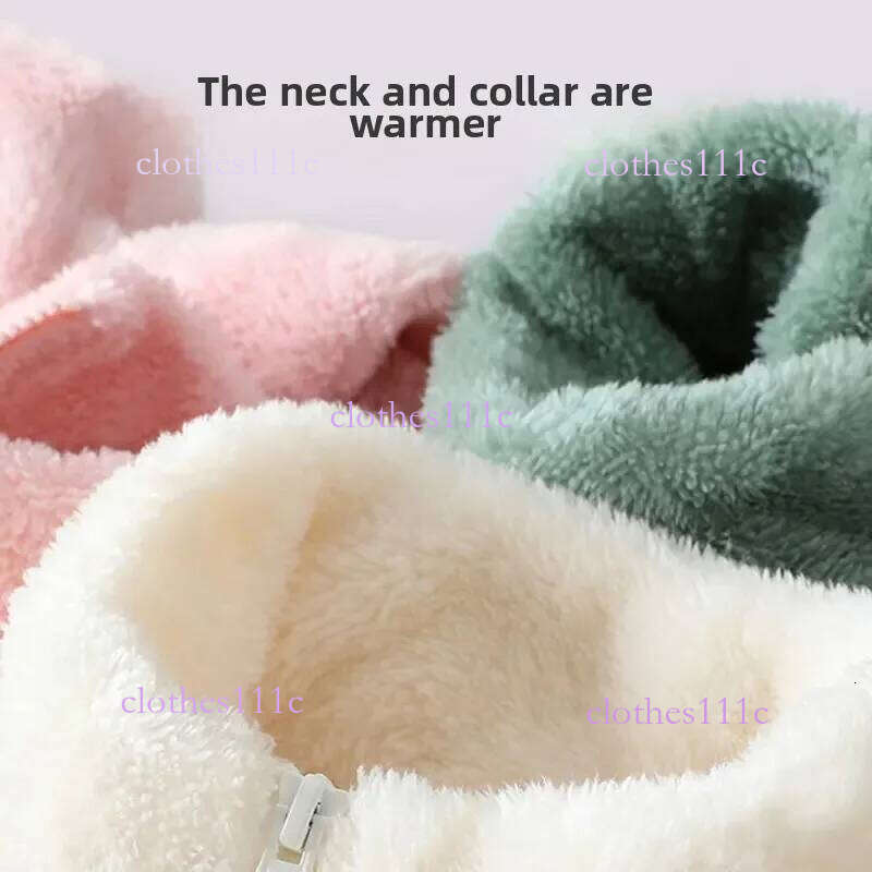 Thickened Coral Jacket Women's Autumn Winter High Collar Cardigan Fleece Lined Double Sided Veet Sweatshirt For Women