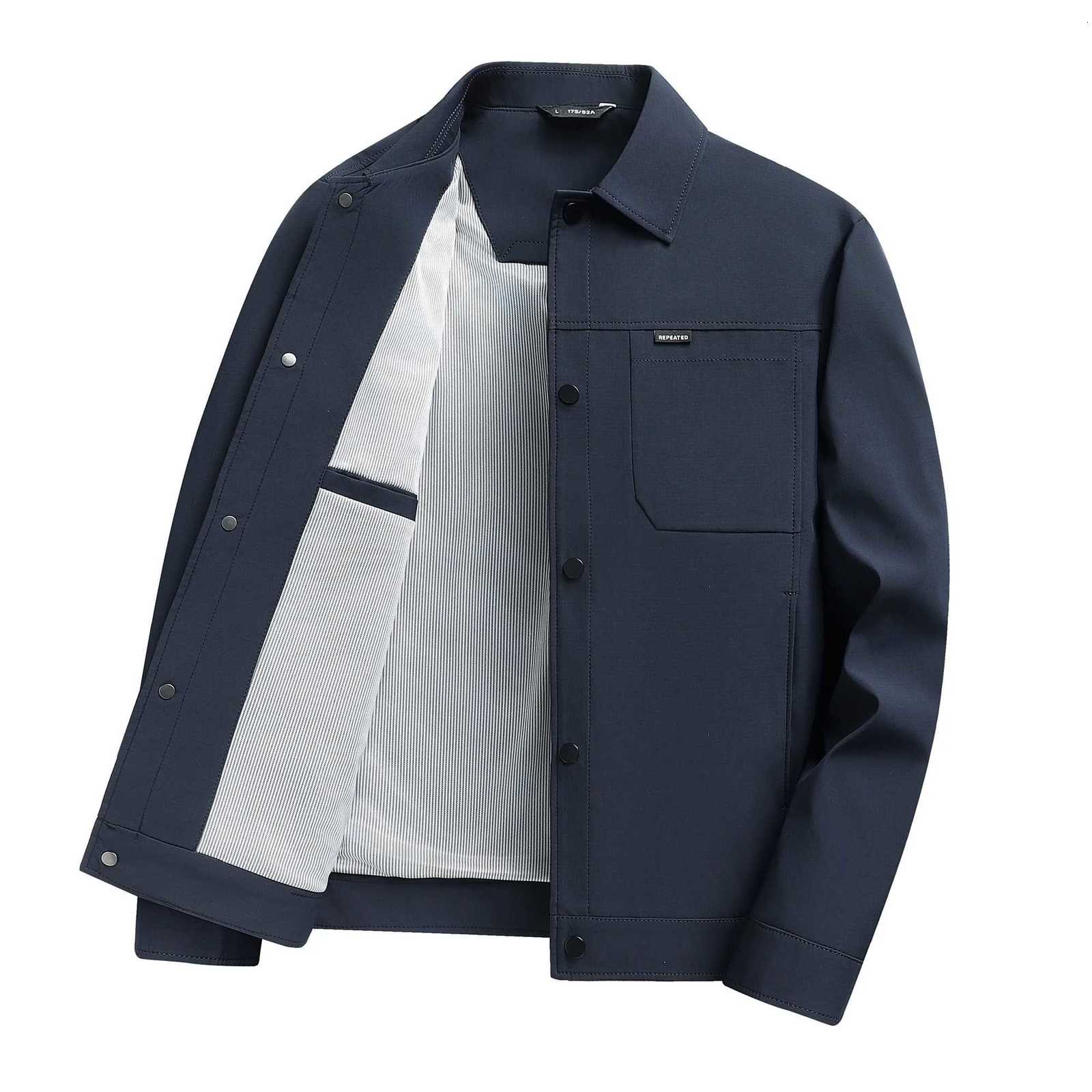 2025 Outdoor Mens Fashion Business Versatile Slimfitting Trendy Mountaineering Casual Executive Lapel Windproof Jacket W251023