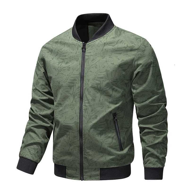 Korean Floral Print Aviator Jacket Men Casual Loose Fashion Trend High Street Stand Collar Coat Mens Versatile Baseball Jackets W251023