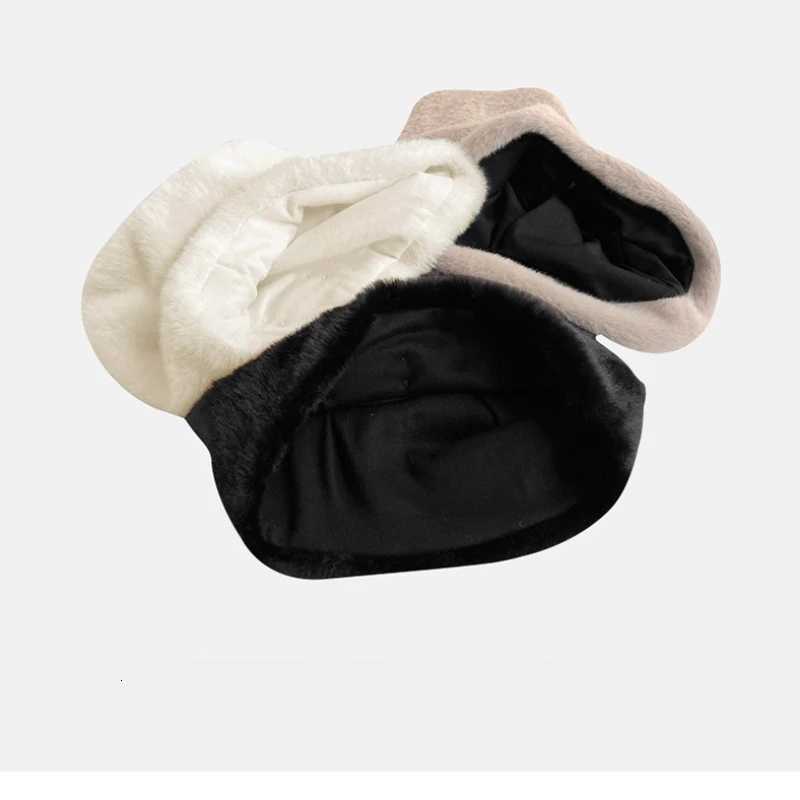 Autumn Winter Fashion Beanies Outdoor Casual Loose Knitted Hat Versatile Warm Thickened Pullover Cap for WomenXJ251023
