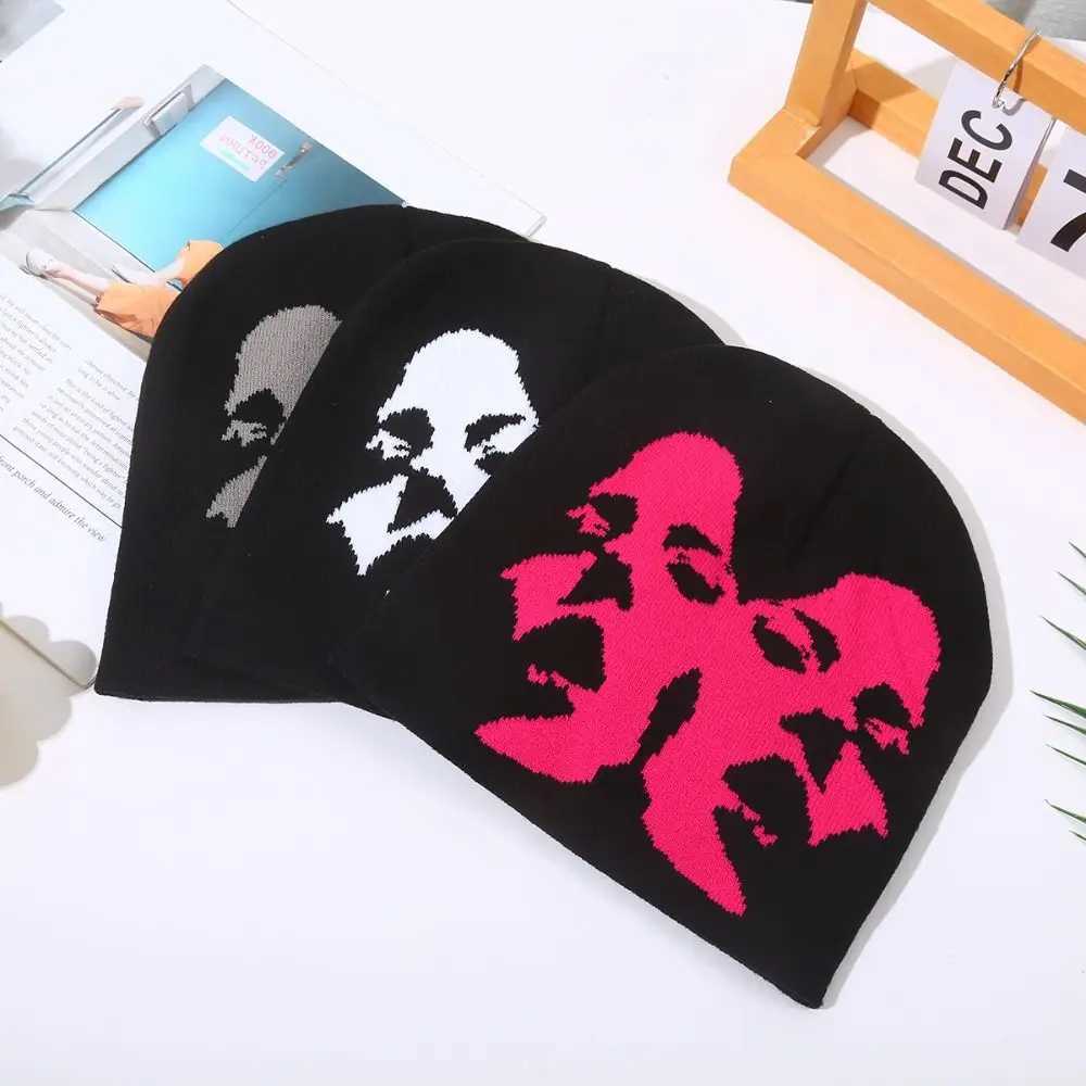 Gift Printing Knitting Cap Hat Y2k Beanies Bonnet Acrylic Couple Warm Hats Keep warm Casual Skullies Men WomenXJ251023