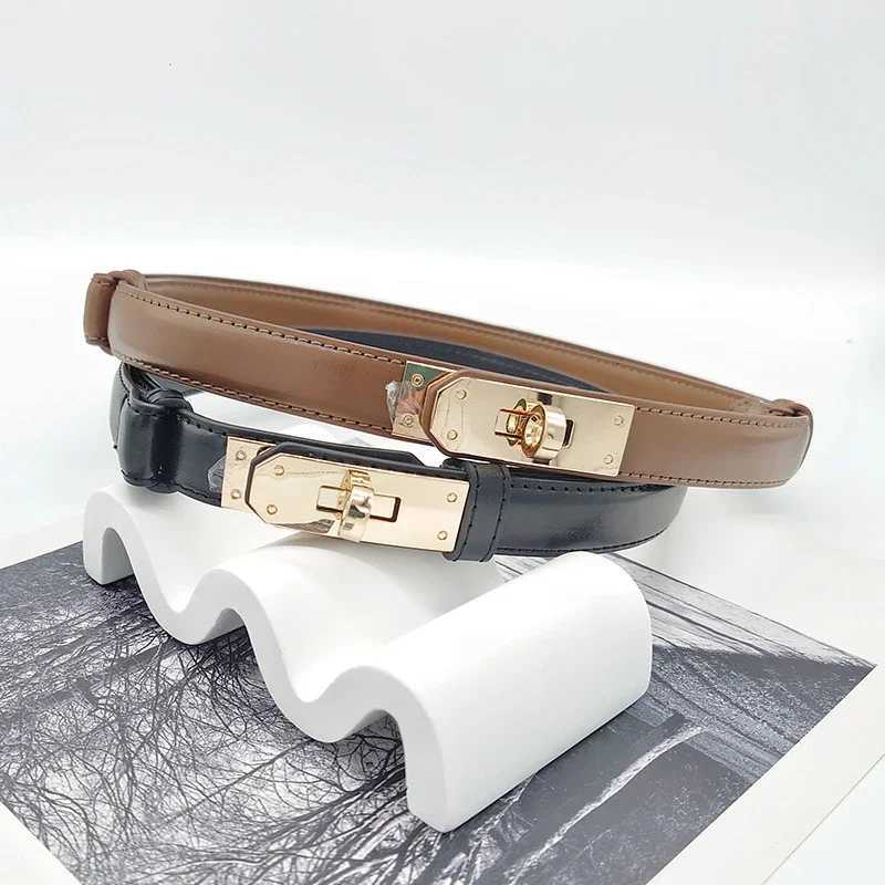 Womens Leather Belt Luxury Casual Fashion Belts with Golden Metal Buckle for Dresses and Jeans Womens BeltsXJ251023