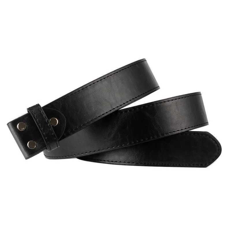 Mens PU leather Belt without buckle DIY Belt accessories 38cmXJ251023