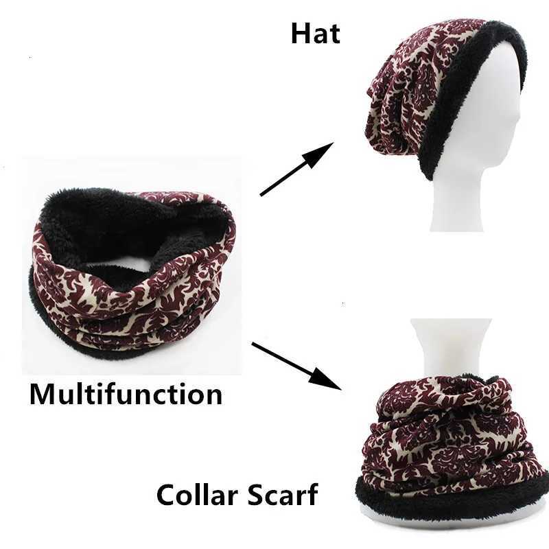 Warm Wen Sklies Beanies Autumn Winter Vintage Design Dualuse Hats For Ladies Girl Cho Loss pecia Finino Scarf M91502W251023