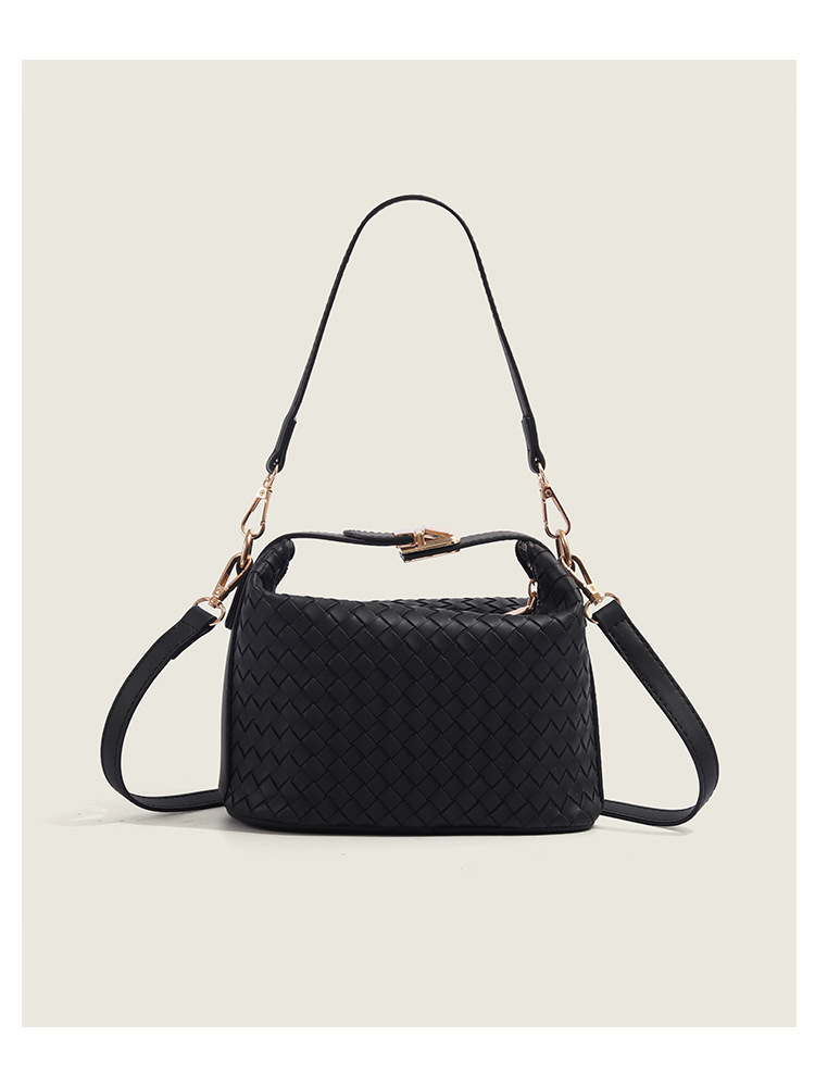 Luxury Brand Designer Bag Women's Leather Woven Small Square Bag 2024 New Autumn Winter Crossbody Shoulder Bag Niche Design Handheld Lunch Box Ba