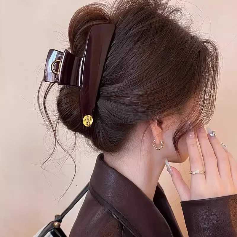 Early Spring HighEnd Gold Label Shark Clamp Wens New 2025 Advanced Feeling Hair Clip Rear Fixed Clip Profional Salon Y251023
