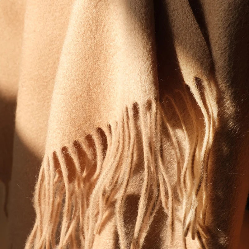 100 Wool Scarf Women Thick Cashmere Winter Scars Shawls Fashion Female Pashmina Scarves Oversized Keep Warm Warps 300g 251021