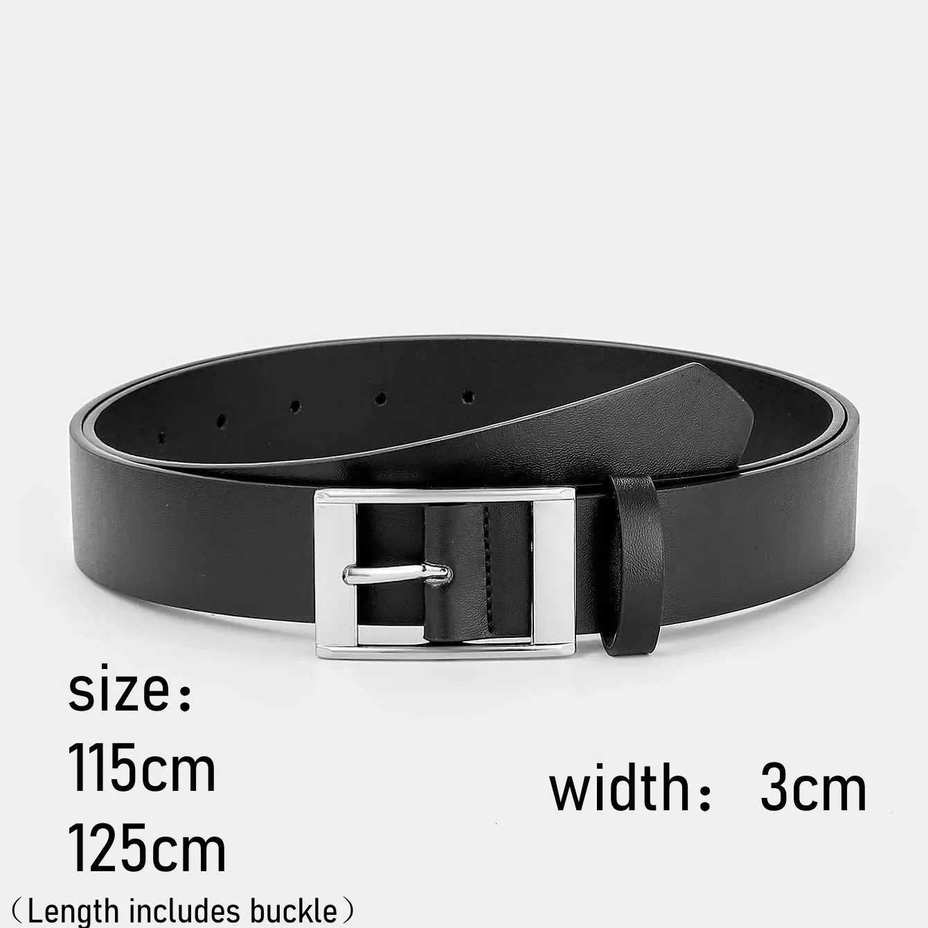 Mens Pin Buckle Faux Leather Belt Fashion Casual Business BeltXJ251023