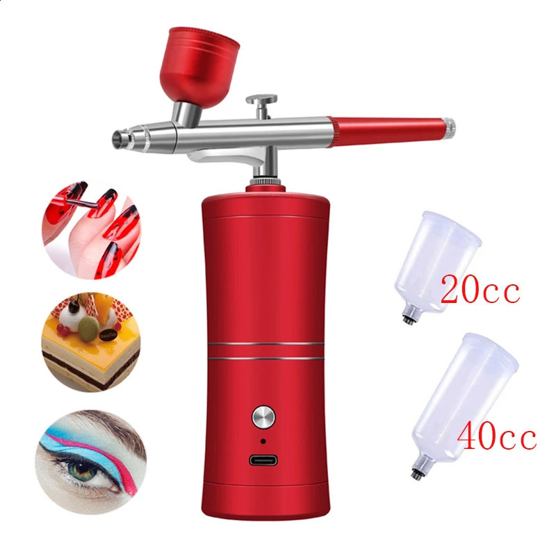 MultiPurpose Cordless Mini Airbrush Set Spray Pump Gen Pen Air Compressor Kit Portable Air Brush Set Art Painting Spray Model 251015