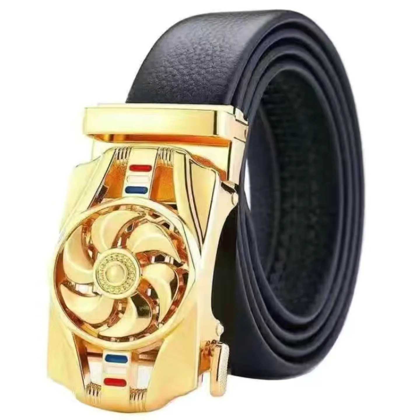 Fashionable Mens Adjustable SelfLocking Belt TrenDY BusinESS Belt for Young People Popular Internet Celebrity XJ251023
