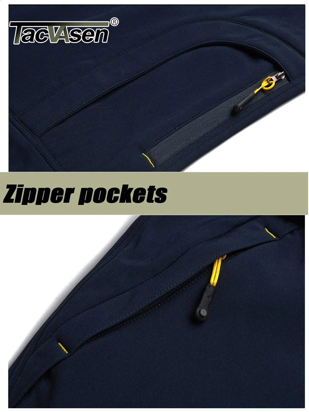 TACVASEN Winter Thermal Fleece Lined Pants Mens Waterproof Climbing Multipockets Windproof Hiking Outdoor Warm Trousers 251023