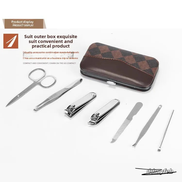 Complete Manicure Set: Round Tail Contouring Clippers, Nail Cutter, And Beauty Tool Kit Ddmyfeb