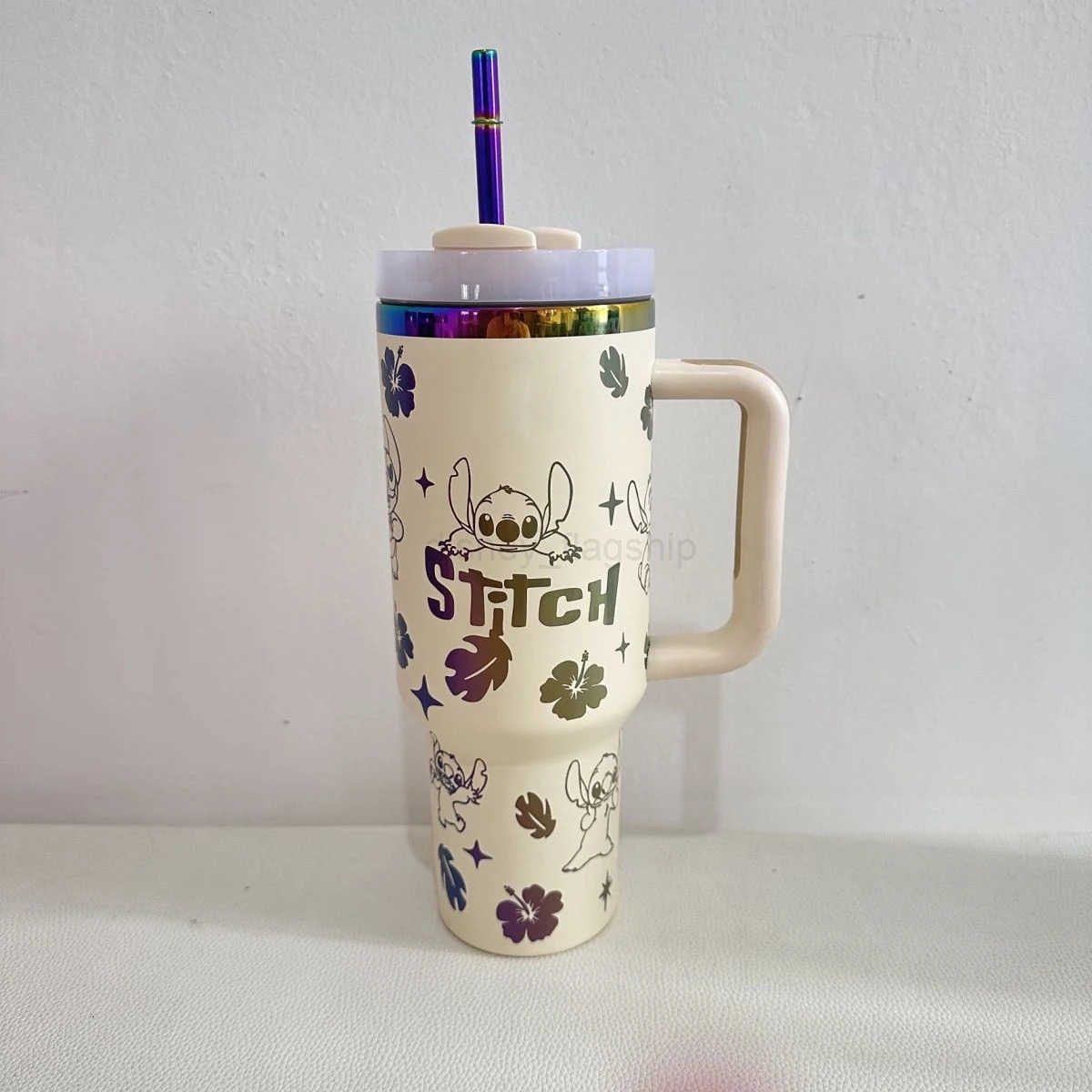 Disney Stitch Thermos Mug 40oz Large Capacity Vacuum Insulated Tumbler Cartoon Stainless Steel Straw Bottle Portable Thermal CupXJ251023 - view 7