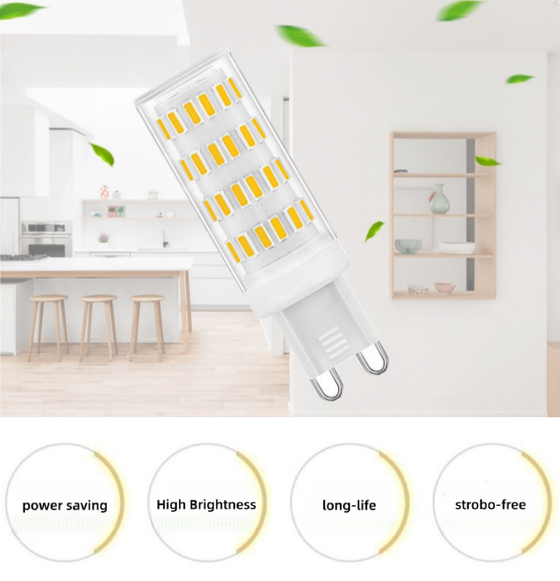 G9 LED Corn Bulb, 88-Bead 15W Ceramic 220V, Warm/Cool/Natural White for Bedroom Lighting--G9 corn lamp with 88 LED beads