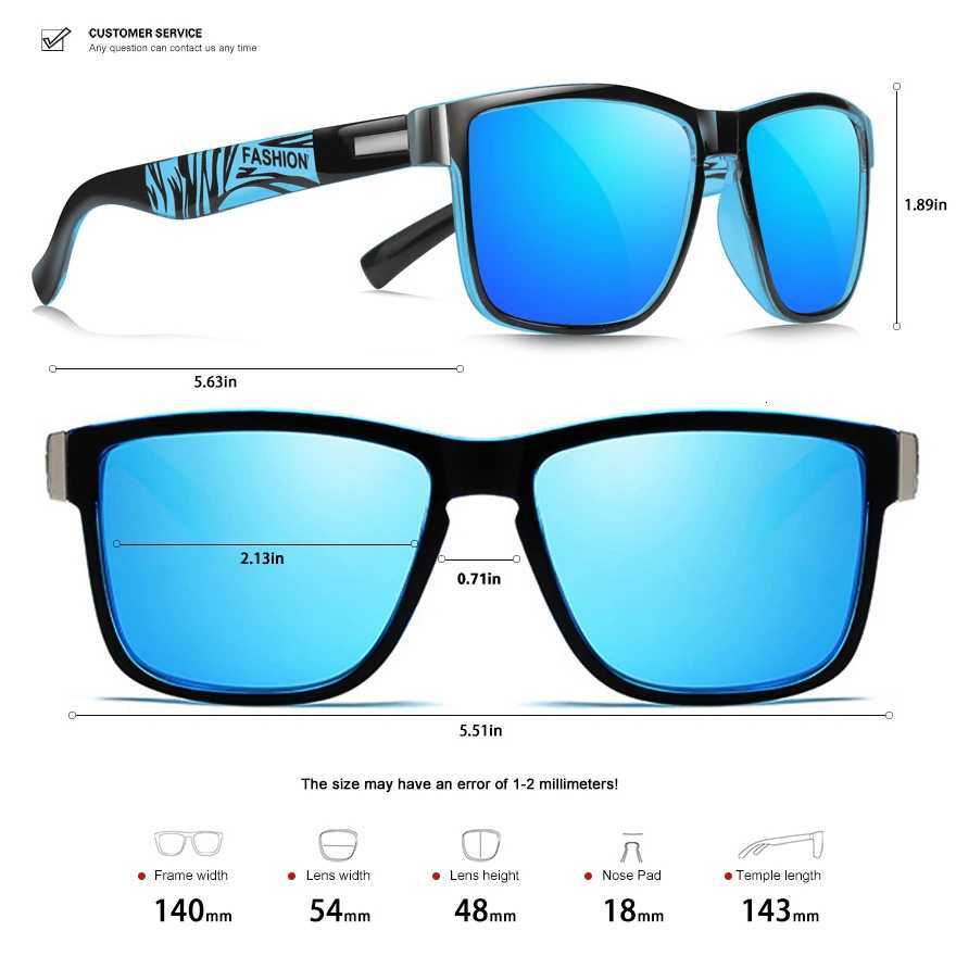 1PCS3PCS Mens Polarized Sport Sunglasses Running Cycling Fishing Golf Driving Square Frame AntiGlare PC LensW251023