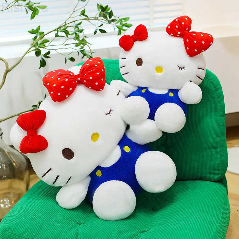 Sanrio 35cm Cartoon Hello Kitty Doll Hello Kitty Doll Pillow Plush Toy Christmas Event Gift KT Cat Large Doll Girl Gift H251205