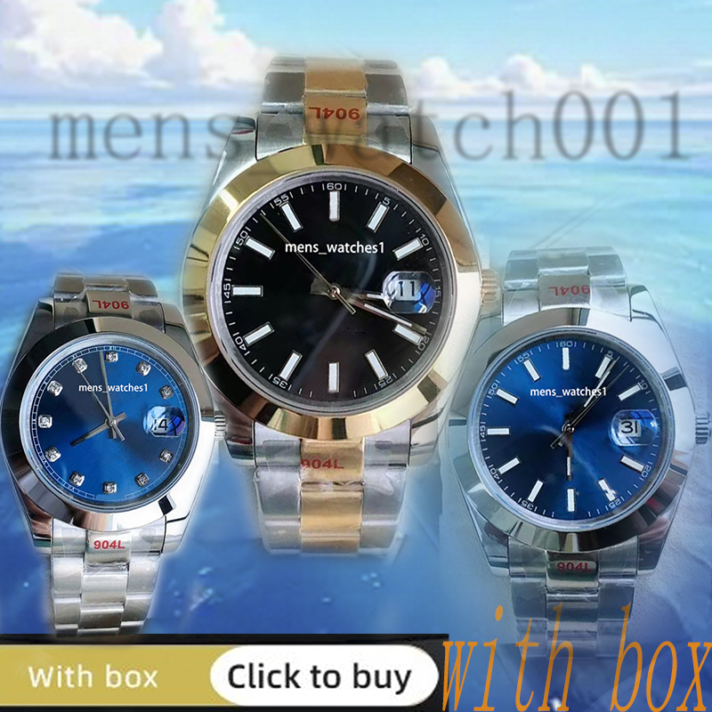 New 2813 Movement Fully Automatic Mechanical Magnifier 41mm Stainless Steel Sapphire Men's Watch Men's Night Light Watch