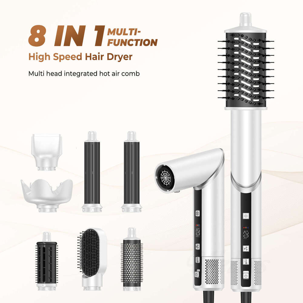 Famous Brand Designer In Anion Folding Hot Comb Multifunctional Air High Efficiency Hair Curler Speed Dryer Curling Iron