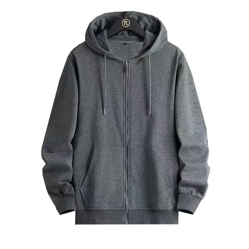 Zipper Hoodies Autumn Winter Mens New Long Sleeve Hooded Sweatshirt Fashion Casual Male Outfit Sportwear Loose Fit ClothesT251023