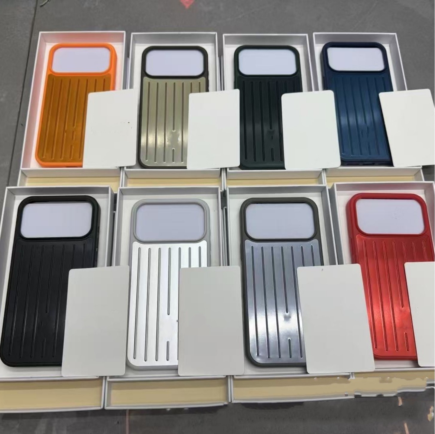 Top-quality Suitcase Case for Apple iPhone 17 Pro Max 16 15 Designer Fashion 2025 Phone Polycarbonate Aluminum Alloy MagSafe Weave Back Cover Coque Funda Titanium