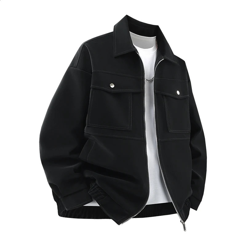 Mens Outdoor High Quality Leather Jacket Comfortable Versatile Breathable Warm Handsome Top for Autumn Winter 251023