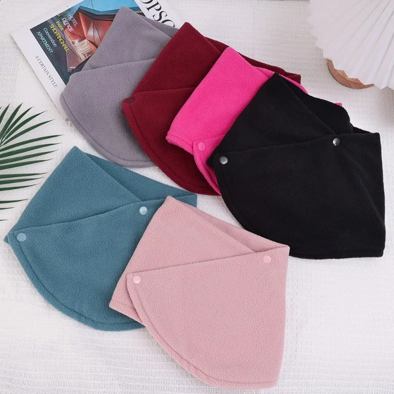 Autumn and Winter Fleece Neck Scarf Thickened Warmth Neck Sleeve Mens Womens Scarves Plush Warm Double Layer Neckerchief 251020