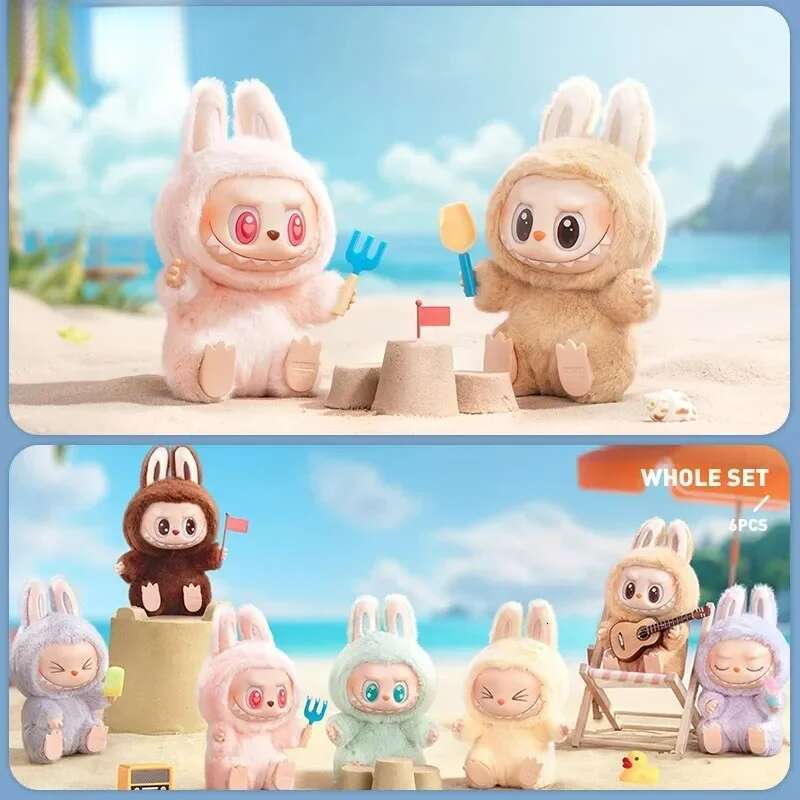 Designer Bags POP MART THE MONSTERS LABUBU - Have Seat Series Vinyl Plush Blind Box Bag Toys Doll Cute Anime Figure Desktop Ornam Free Labubu Pendant 