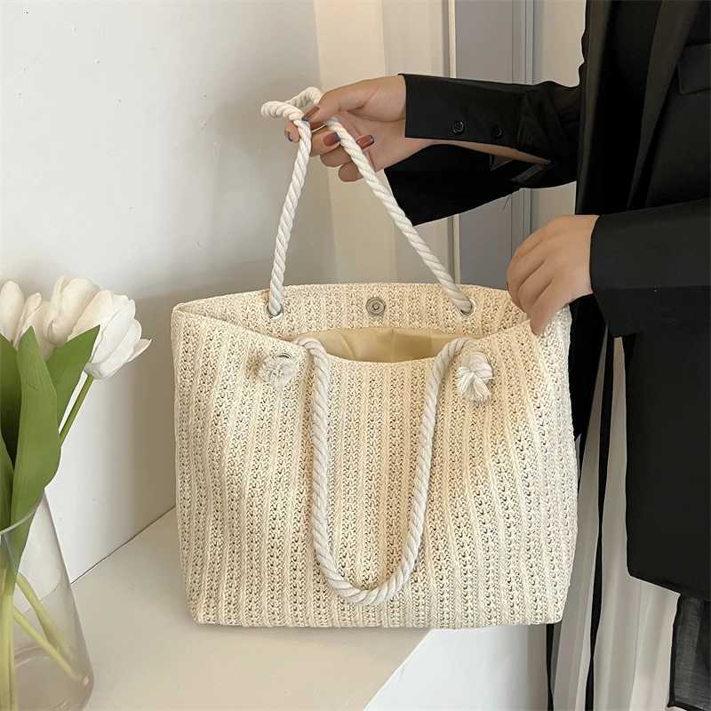 Popular Large Capacity Girls Handmade Weave Straw Bag Bohemian Style Shopper Tote Beach HandbagsL251023