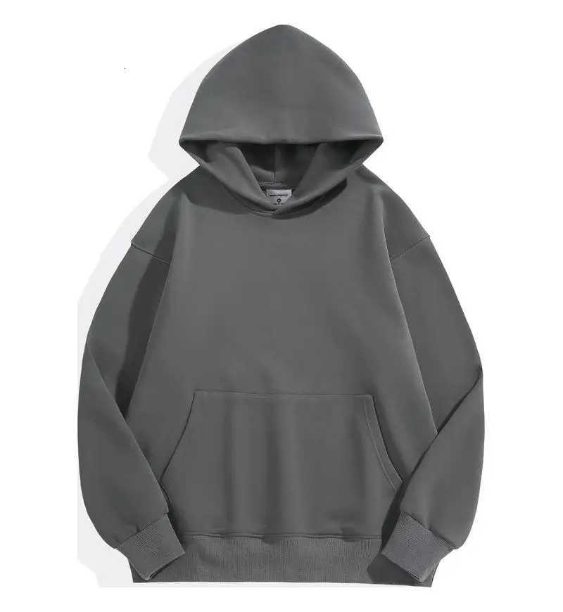 Heavy Weight Fashion Men Hoodies New Autumn Winter Casual Thick Cotton Men Top Solid Color Hoodies Sweatshirt Male Woman TopsT251023