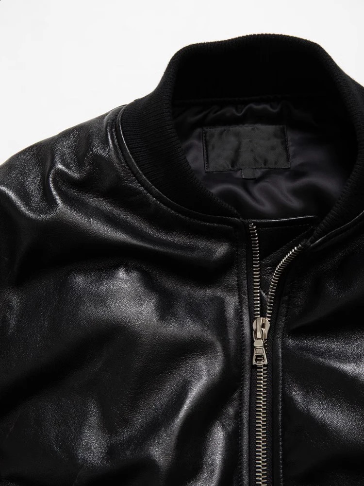 Mauroicardi Autumn Cool Handsome Black Thickened Warm Pu Leather Bomber Jacket Men Zipper y ner American Clothes 251023