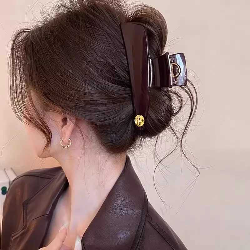 Early Spring HighEnd Gold Label Shark Clamp Wens New 2025 Advanced Feeling Hair Clip Rear Fixed Clip Profional Salon Y251023